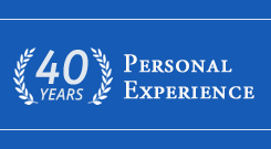 40 years personal experience